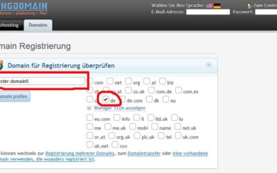 Domain Bestellung